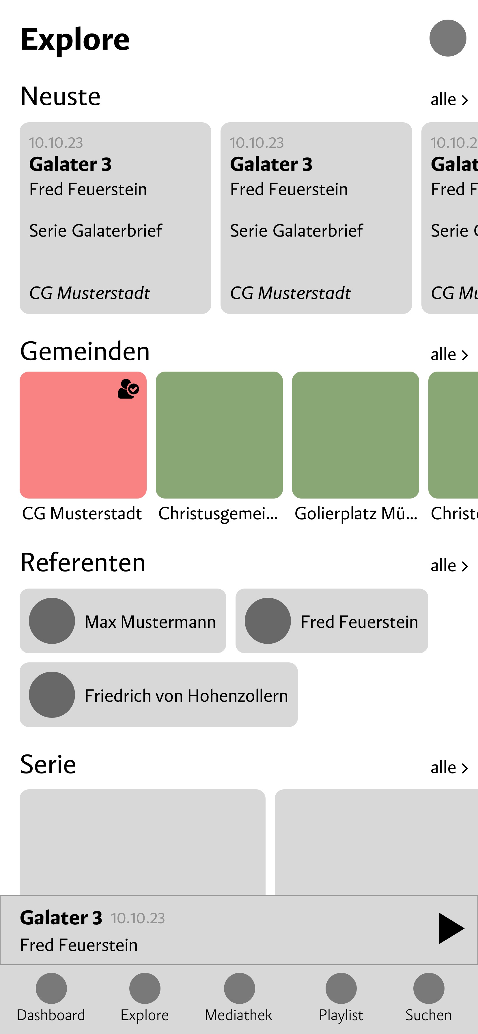 Screenshot von Projekte – Höraktion